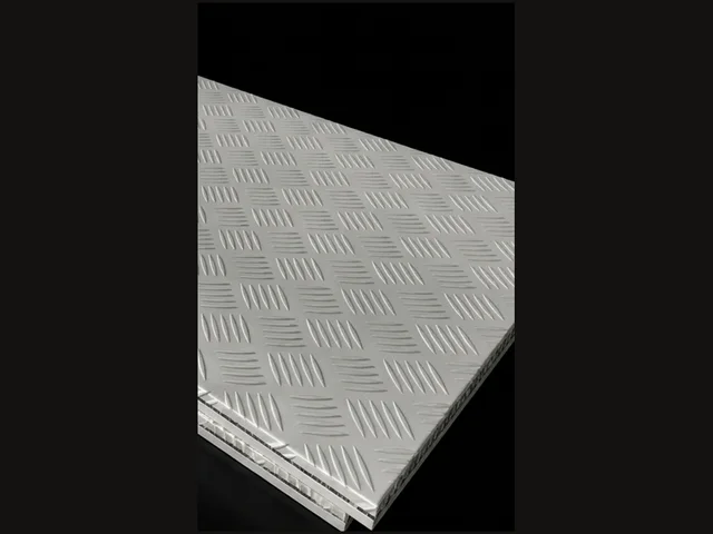 Patterned anti-slip aluminium honeycomb floor panel