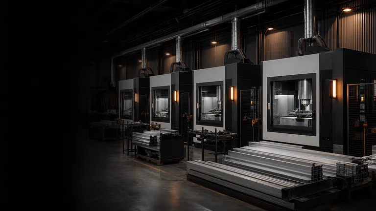 Alumix Pro CNC machines in the aluminium production factory